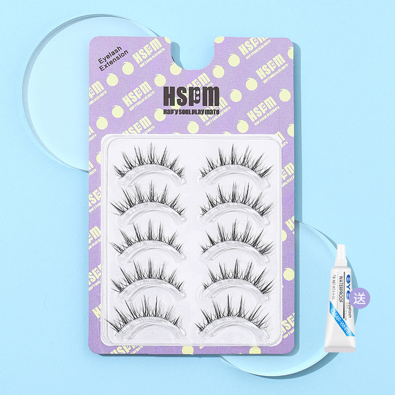 HSPM透明梗尖尾款自然纤长