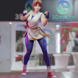 KOF 坂崎由莉3d打印模型文件STL数据文件高精度24H自动发货 拳皇