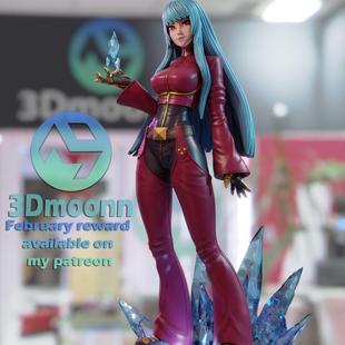 KOF 库拉3d打印模型文件STL数据文件高精度24H自动发货0.03 拳皇