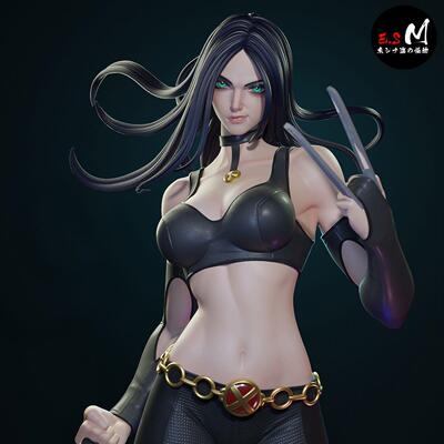 独家gk白模漫威 劳拉·金尼3d打印模型白模上色练习高颜值