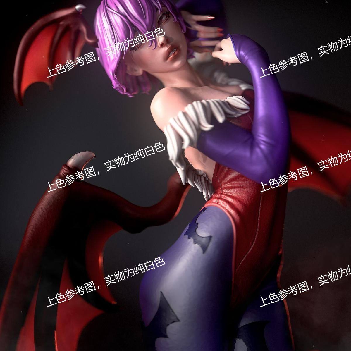 独家gk白模恶魔战士 莉莉丝3d打印模型白模上色练习高颜值