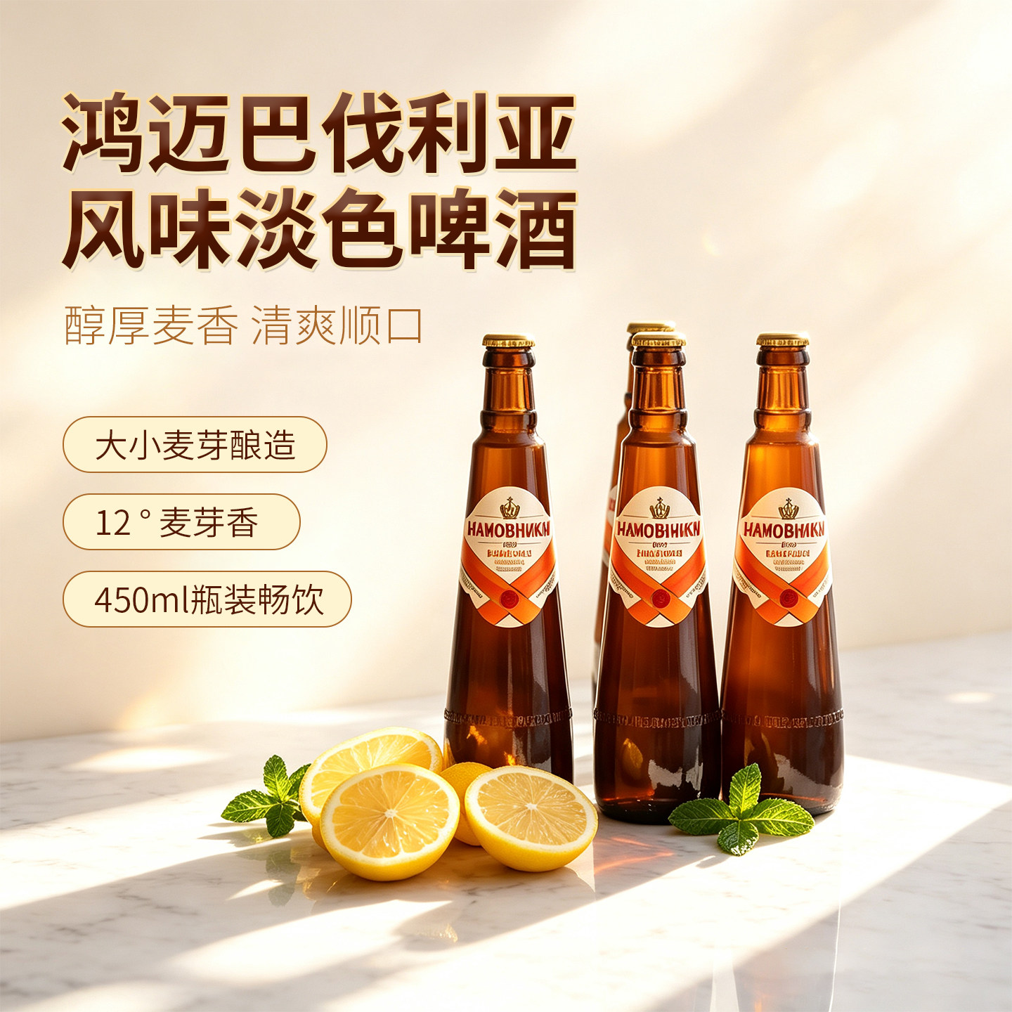 鸿迈俄罗斯进口巴伐利亚精酿啤酒