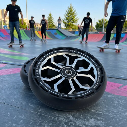 2026新款Limit极限滑板车110mm轮子耐磨高弹高强度PU轮铝内扣配件