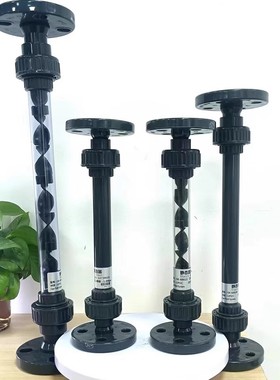 法兰式管道混合器UPVC材质透明/灰色静态管道混合器水处理SK686型