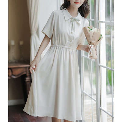 学院风连衣裙女夏季小个子学生裙