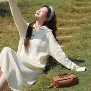 中长款毛衣女2025秋冬季新款爆款小个子慵懒日系高级感软糯针织衫