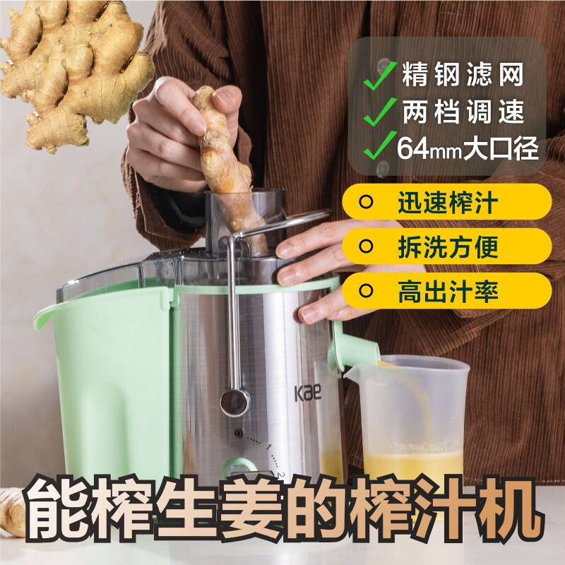Kae新款榨甘蔗姜汁榨汁机汁家用