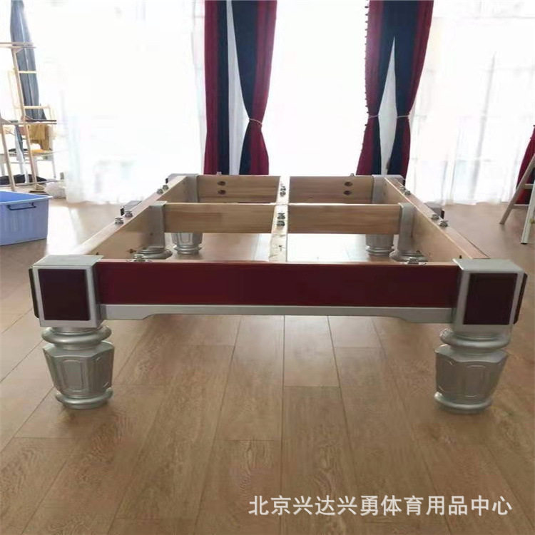 北京台球桌标准成人家用球房案银腿乔氏银腿钢库美式黑八银腿钢库图片