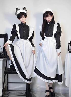女仆装大码长款男穿男装大佬洛丽塔COS女佣服Cosplay男仆装