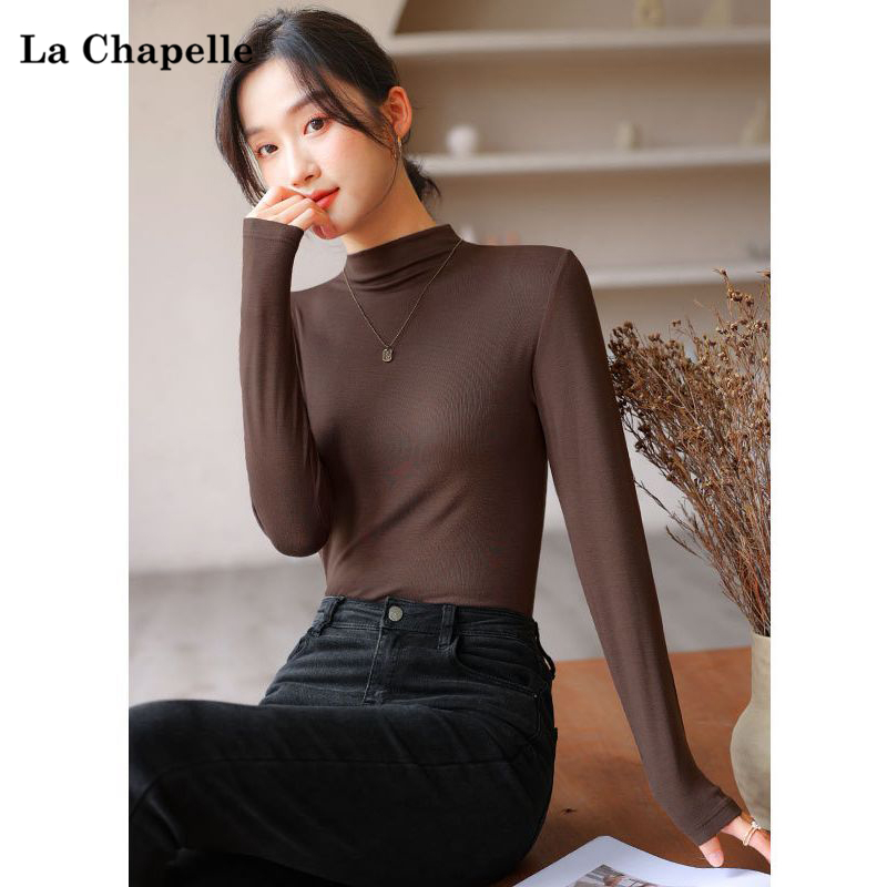 多个款式【拉夏贝尔】新款半高领长袖