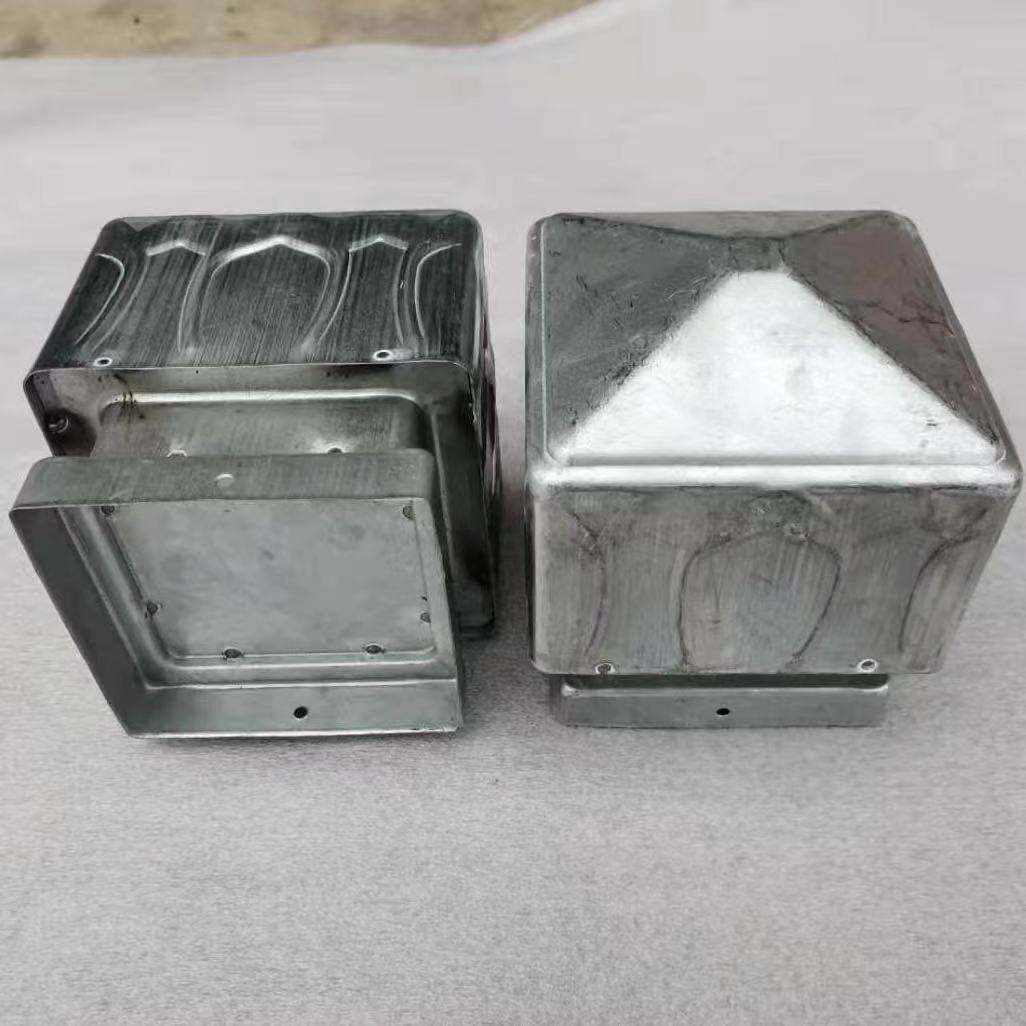 铁艺莲花柱头豪华柱头方管装饰柱头方管柱帽护栏楼梯装饰帽立柱.