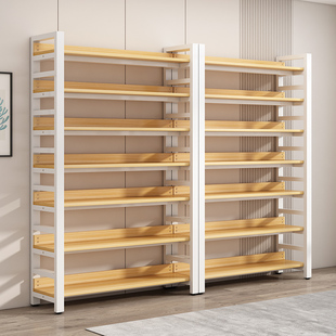 货架多层置物架超市展示柜宠物店陈列架书架落地产品便利店货架子