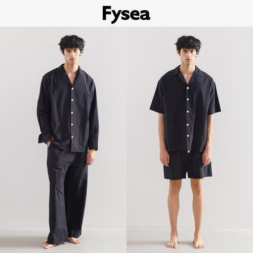 fysea长短袖裤家居服纯棉男女款