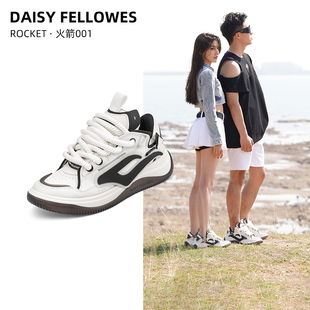 【明星同款】黛西法罗情侣厚底休闲面包鞋秋冬新款百搭女男潮板鞋