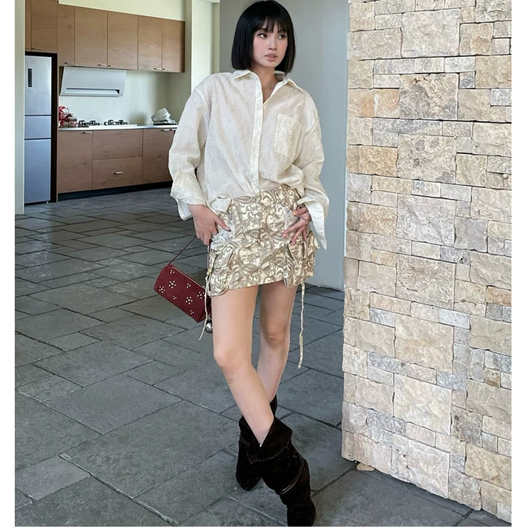 OD2025秋季新款花朵百搭衬衫