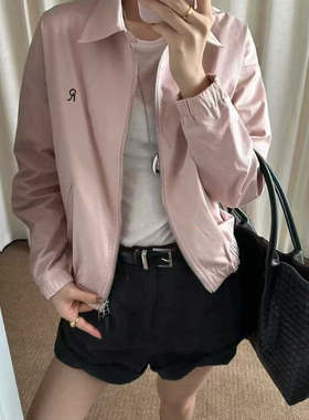 保真设计师买手店~RARELY25秋季新款柔软可收腰轻松工装夹克外套