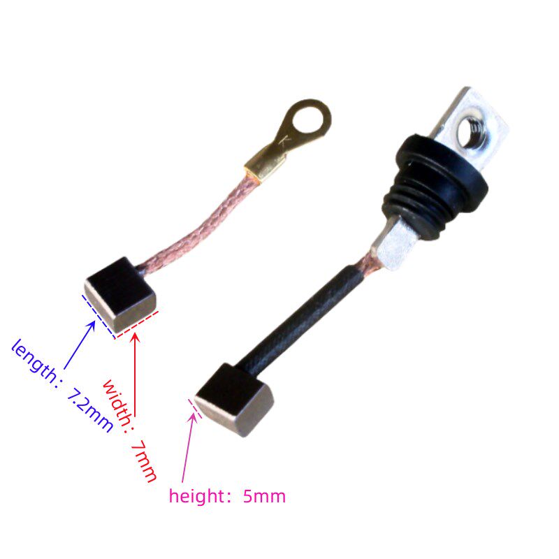 速发JY110灵炭F8福发JS灵颖JYM适用建设弯梁摩雅车马达碳刷托刷