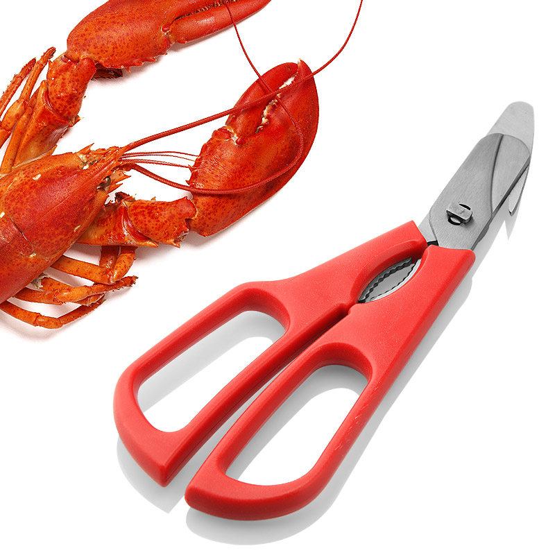速发不能钢龙虾剪反向钳海鲜剪刀去壳蟹剪多功锈剥虾器蟹房吃螃厨