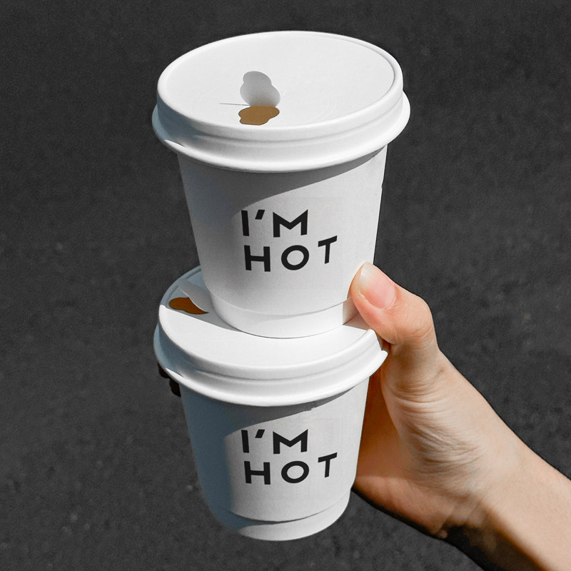 速发咖啡杯子一次性专啡杯奶茶杯纸咖用外带打包带盖商用热饮logo