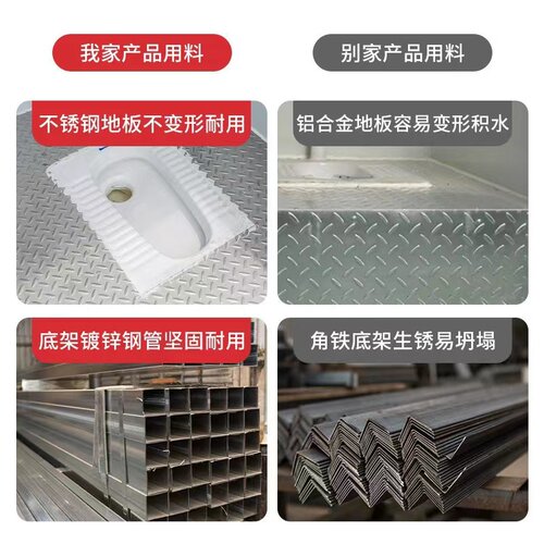 速发移动厕所环保卫生间彩钢临时简易活动洗手间家用可室外房
