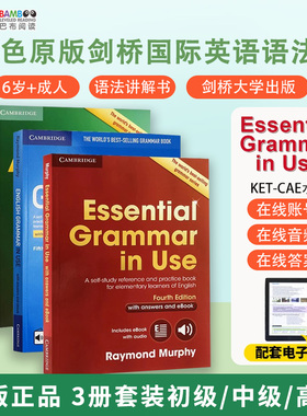 剑桥英语语法 原版进口  剑桥语法 剑桥初级英语语法 Advanced Essential English Grammar in Use剑桥少儿英语小学初中高级剑桥