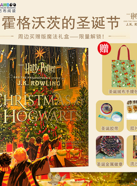 【现货】英文原版 Christmas at Hogwarts 霍格沃茨的圣诞节 Harry Potter 哈利波特与魔法石 harry potter哈利波特插画艺术画册