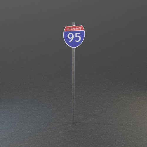 路牌3D模型STL源文件3D打印素材OBJ下载GLB场景装饰道款式C 5730