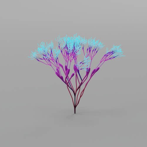 神经元模型3D模型STL源文件3D打印素材OBJ下载GLB场景装饰道 5613