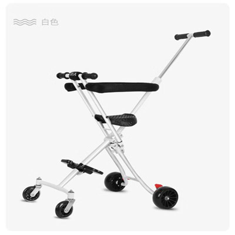 西巴探车四轮高景观溜娃神器双向婴儿童车折叠减震手推车1-3岁宝