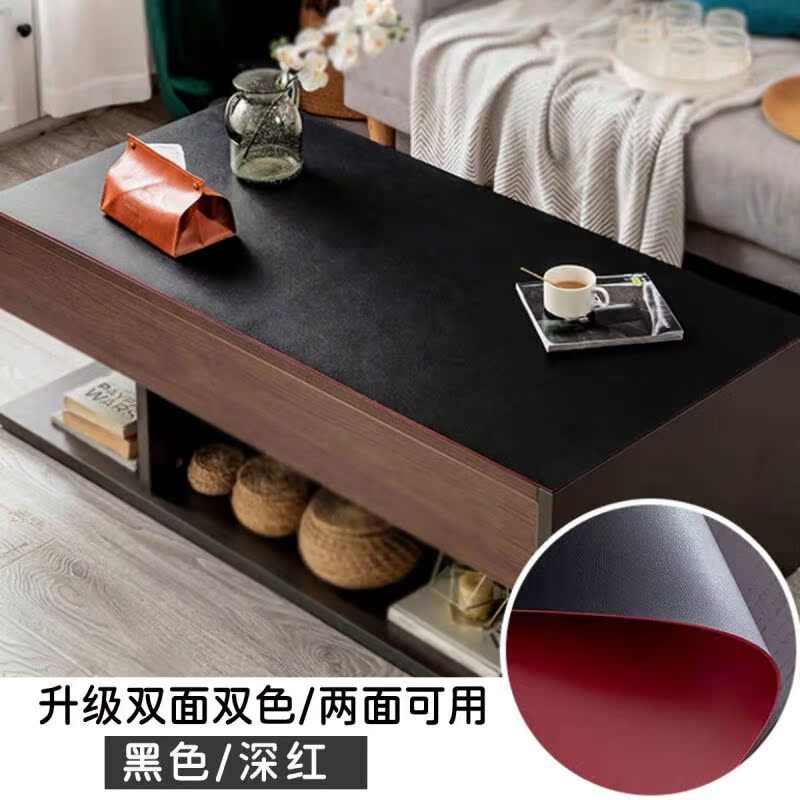 皮革桌布北欧ins风防水防油桌垫餐桌布茶几电视柜纯色长方形免洗
