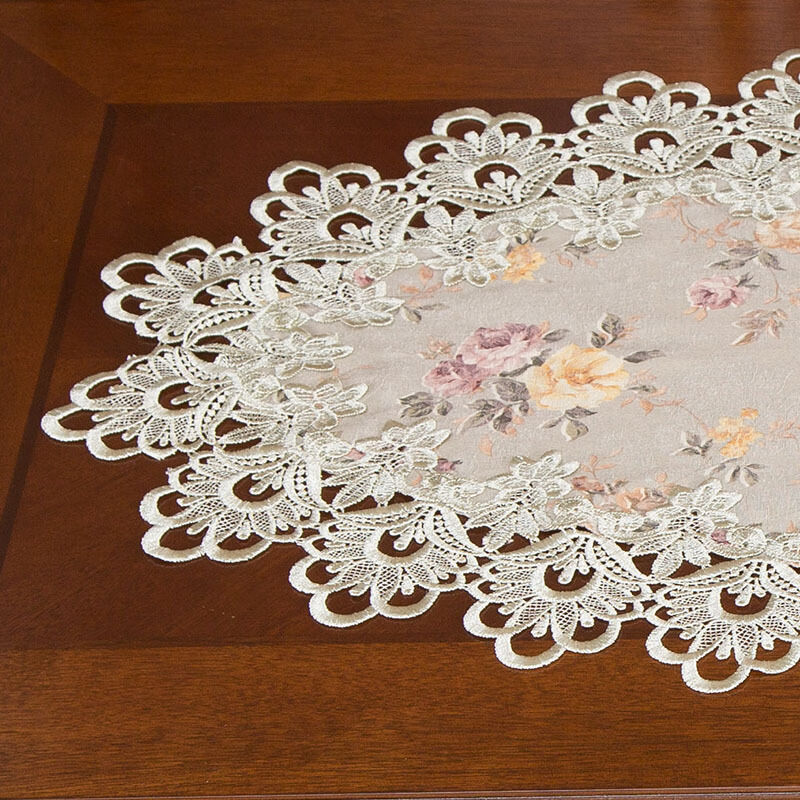 欧式桌布餐桌垫蕾丝台布餐桌旗美式茶几盖布电视柜斗柜装饰小盖巾