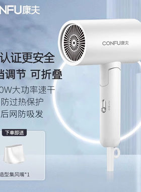 电吹风机家用护发负离子新款速干学生宿舍专用大风力男士风筒蓝色