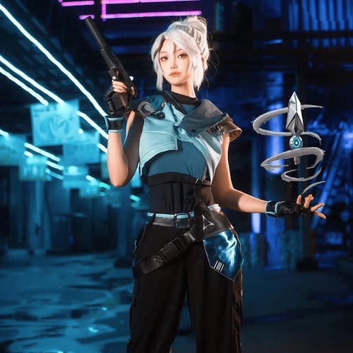 玩家小将无畏契约cos服周边全套瓦罗兰特婕提Jett女性游戏服装全