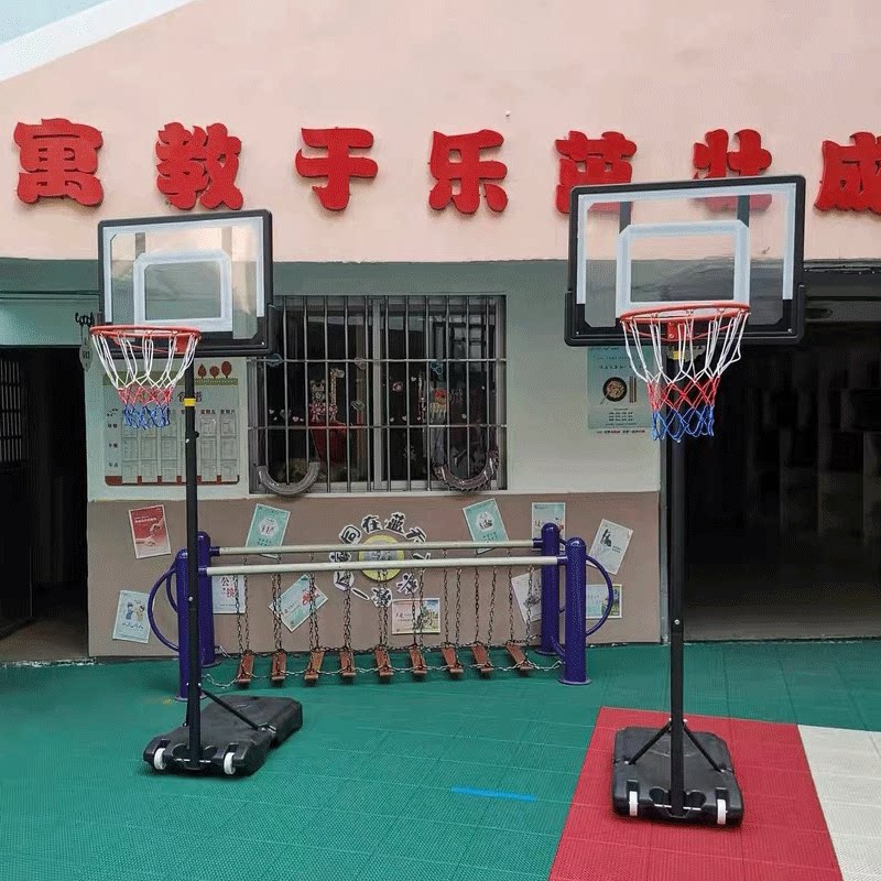 双航篮球架室内可升降青少年篮球架可移动球架户外篮球架标准篮球图片