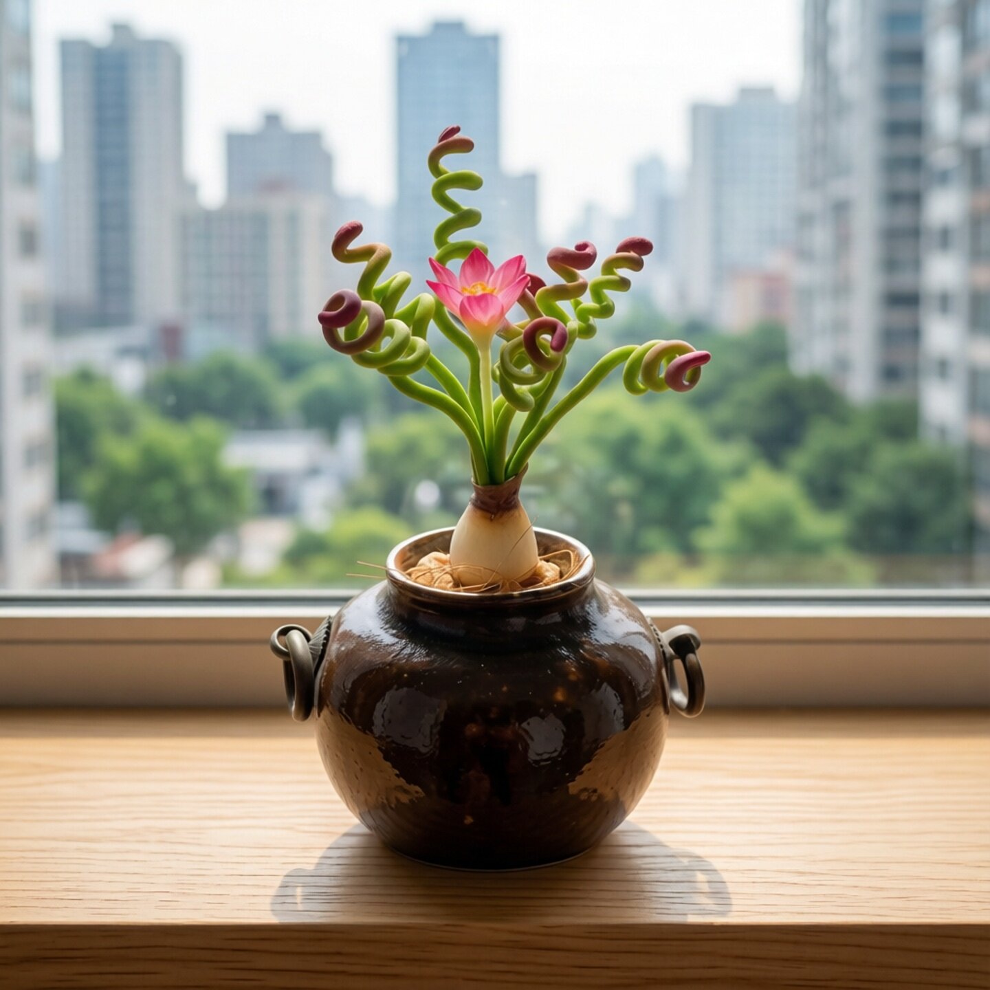 螺旋叶弹簧草带盆半日照易养