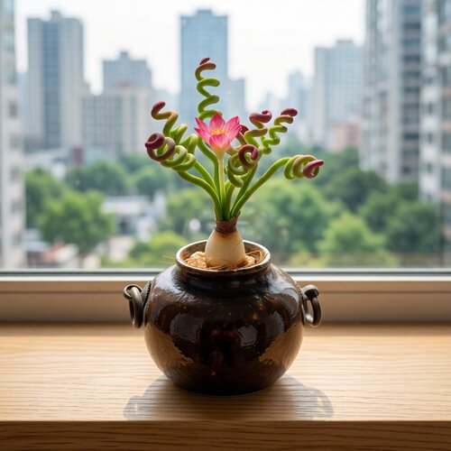 螺旋叶弹簧草带盆半日照易养