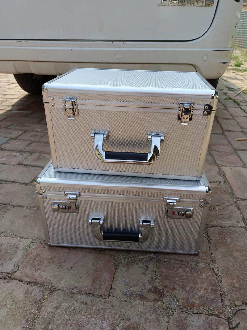 铝合金圆角工具箱手提式密码箱子文件收纳箱提款票据盒储物保险箱