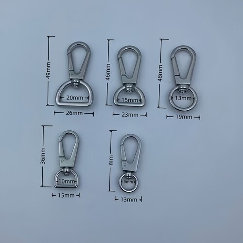 锌合金D尾板扣DIY手工皮具箱包五金包包肩带钩扣狗扣链接扣