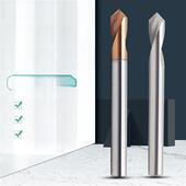 扩展钨钢定心钻100mm涂层整体合金定点钻铝 钢90度倒角中心钻