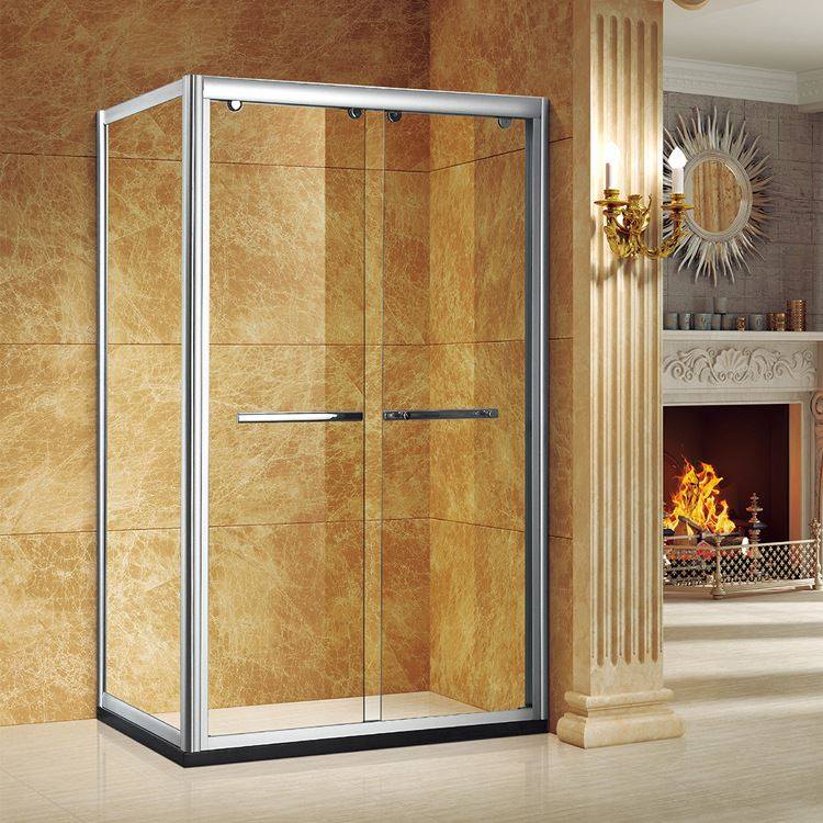 洗澡房淋浴房长方形简易浴室干湿分离卫生间沐浴房玻璃隔断l型