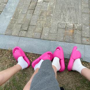 外穿拖鞋女2023夏季新款厚底网红面包拖鞋居家情侣男女EVA 拖鞋潮