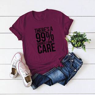 纯棉短袖t恤女Women Summer tshirts ladies t shirt Optimistic