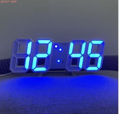 3D LED Digital Alarm Clock Electronic Luminous Night Table