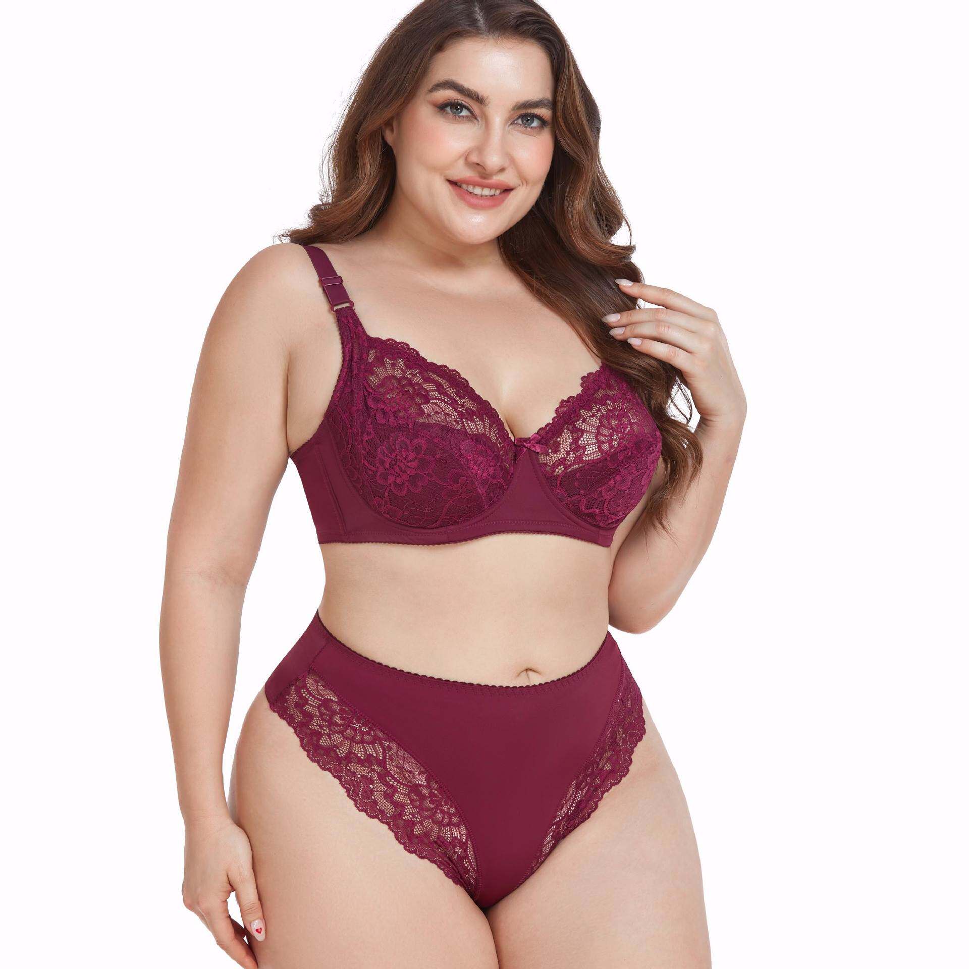 lady bra set Plus Size Underwear Bras Panty 110D大码文胸套装