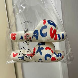 拖鞋女2023夏季新款厚底面包拖鞋印花西瓜外穿拖鞋网红款情侣拖鞋