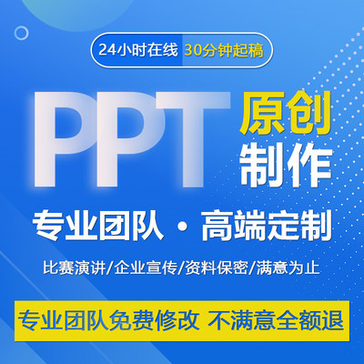 样稿不满意全额退款！！！ppt制作代做定制美化修改企业简介宣传