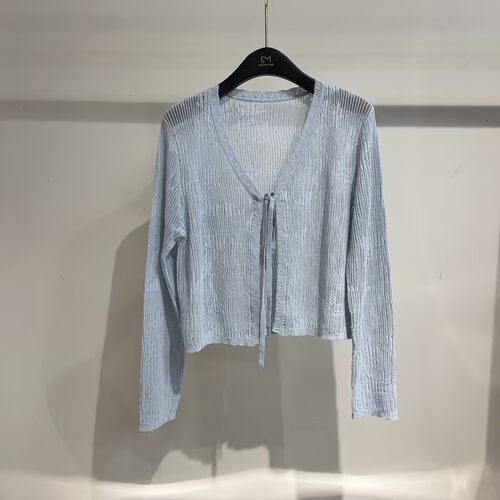 【粉红粉丝专享】 SFAWW66034 高丝麻长袖开衫