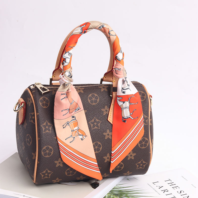 lv5&vv20细窄长条小丝巾手提包绑包丝带发带装饰小领巾手腕巾缠包