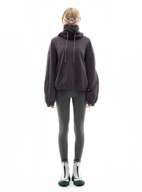 UPON PRO 都市线 秋季新品高领双层面罩式连帽卫衣舒适宽松上衣