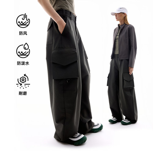 防泼水工装裤防风长裤新款女士